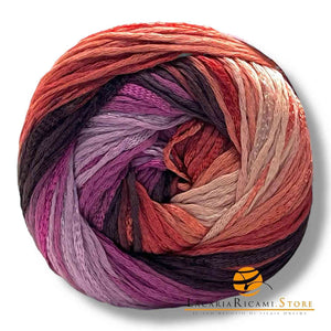 Cotone SENTIMENTO COLOR - Miss Tricot Filati - Colore: 05 - FUCSIA MIX - by LacariaRicami.Store