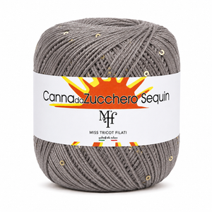 Viscosa CANNA DA ZUCCHERO SEQUIN - Miss Tricot Filati - Colore: 003 - TORTORA - by LacariaRicami.Store