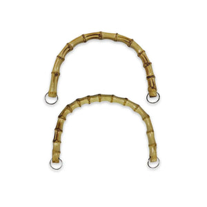 SET 2 Manici In Bamboo con Anelli 20x12Cm - Colore: - by LacariaRicami.Store