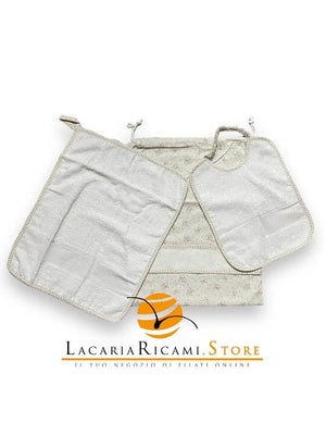 SET ASILO con Tela Aida Ricamabile 3 Pezzi - - LacariaRicami.Store