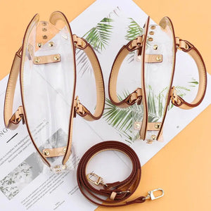 BORSA a tracolla trasparente in PVC impermeabile | Irresistibile - - LacariaRicami.Store