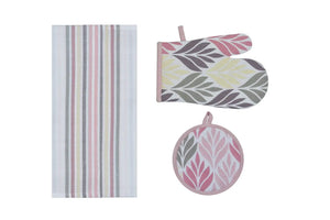 SET STROFINACCIO-PRESINE CALISE' - Preziosa Home - Colore: SET CALISE S01 - 01 ROSA CON FOGLIE - by LacariaRicami.Store