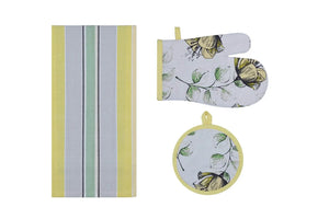 SET STROFINACCIO-PRESINE CALISE' - Preziosa Home - Colore: SET CALISE S01 - 05 GIALLO - by LacariaRicami.Store