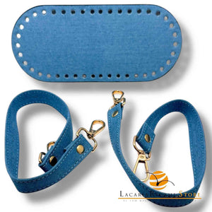 SET Borsa DENIM - MAS Srl - Colore: 21x9Cm - SLAVATO - by LacariaRicami.Store