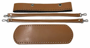 Set GIROBORSA Secchiello - Colore: CUOIO - by LacariaRicami.Store