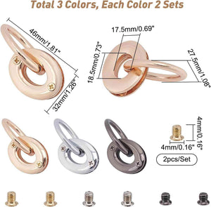 SET Occhiello a Vite Ovale con Gancio - MAS Srl - LacariaRicami.Store