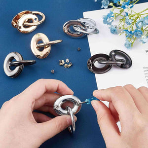 SET Occhiello a Vite Ovale con Gancio - MAS Srl - LacariaRicami.Store