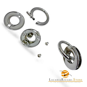 SET Occhiello a Vite Ovale con Gancio - MAS Srl ARGENTO - LacariaRicami.Store