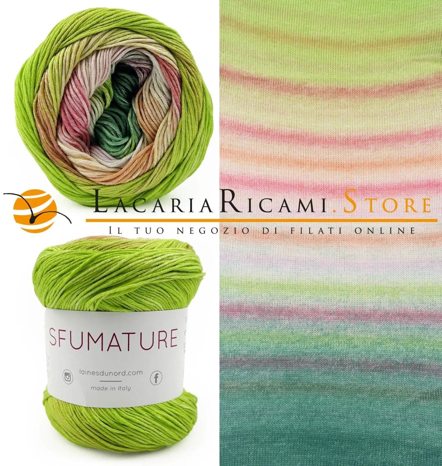 Cotone SFUMATURE - Laines du Nord - - LacariaRicami.Store