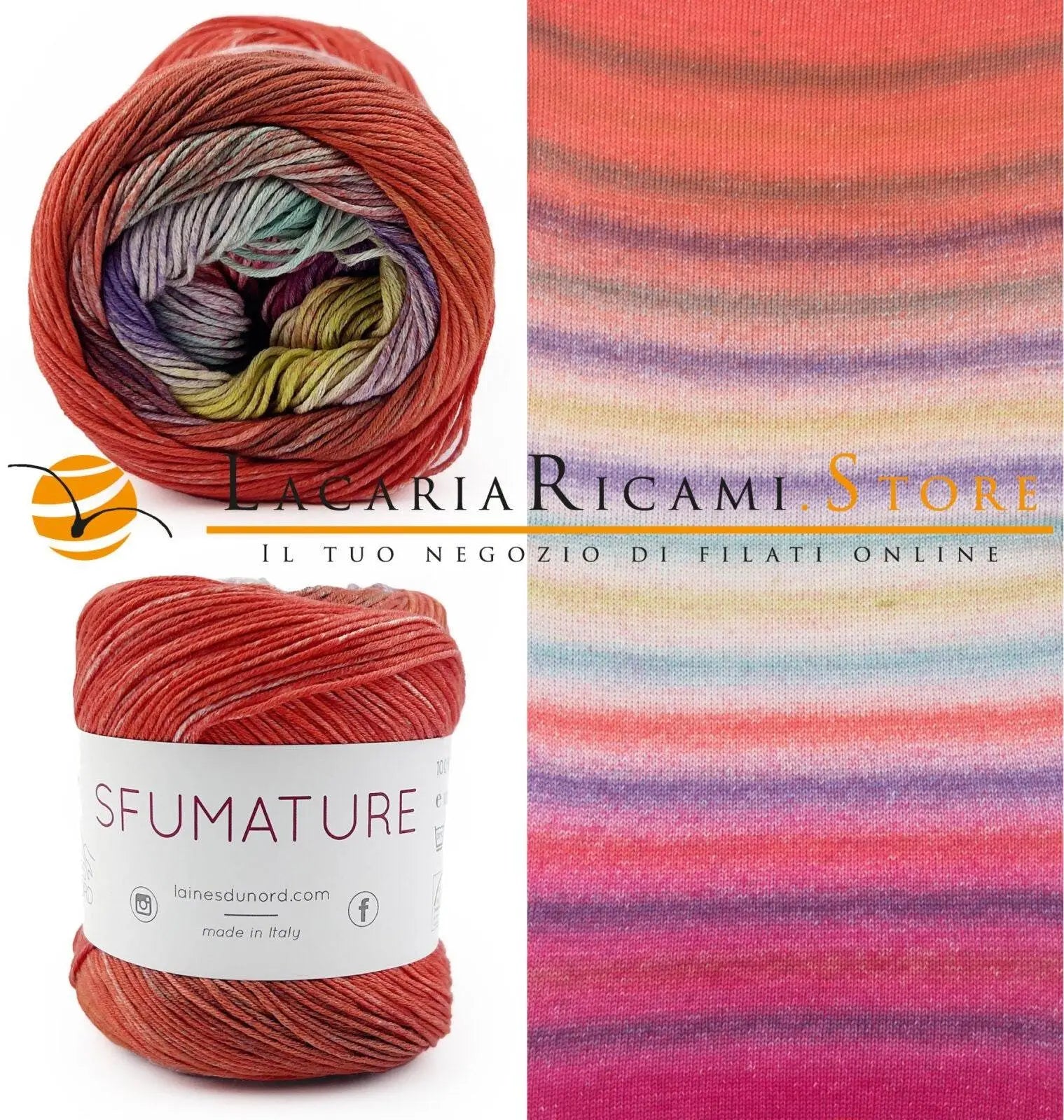 Cotone SFUMATURE - Laines du Nord - - LacariaRicami.Store