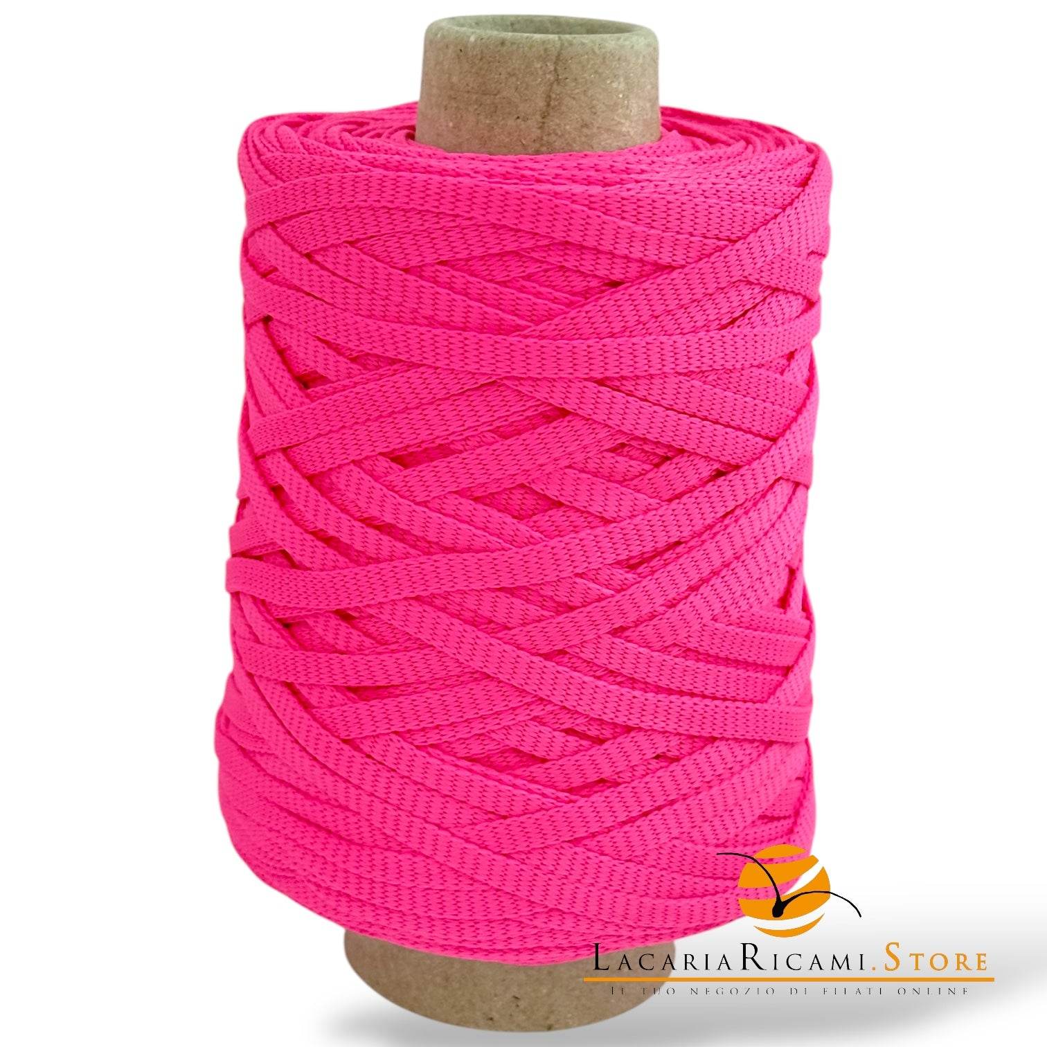 Fettuccia SHOPPER 100% Nylon - Silke - 16 - ROSA FLUO - LacariaRicami.Store