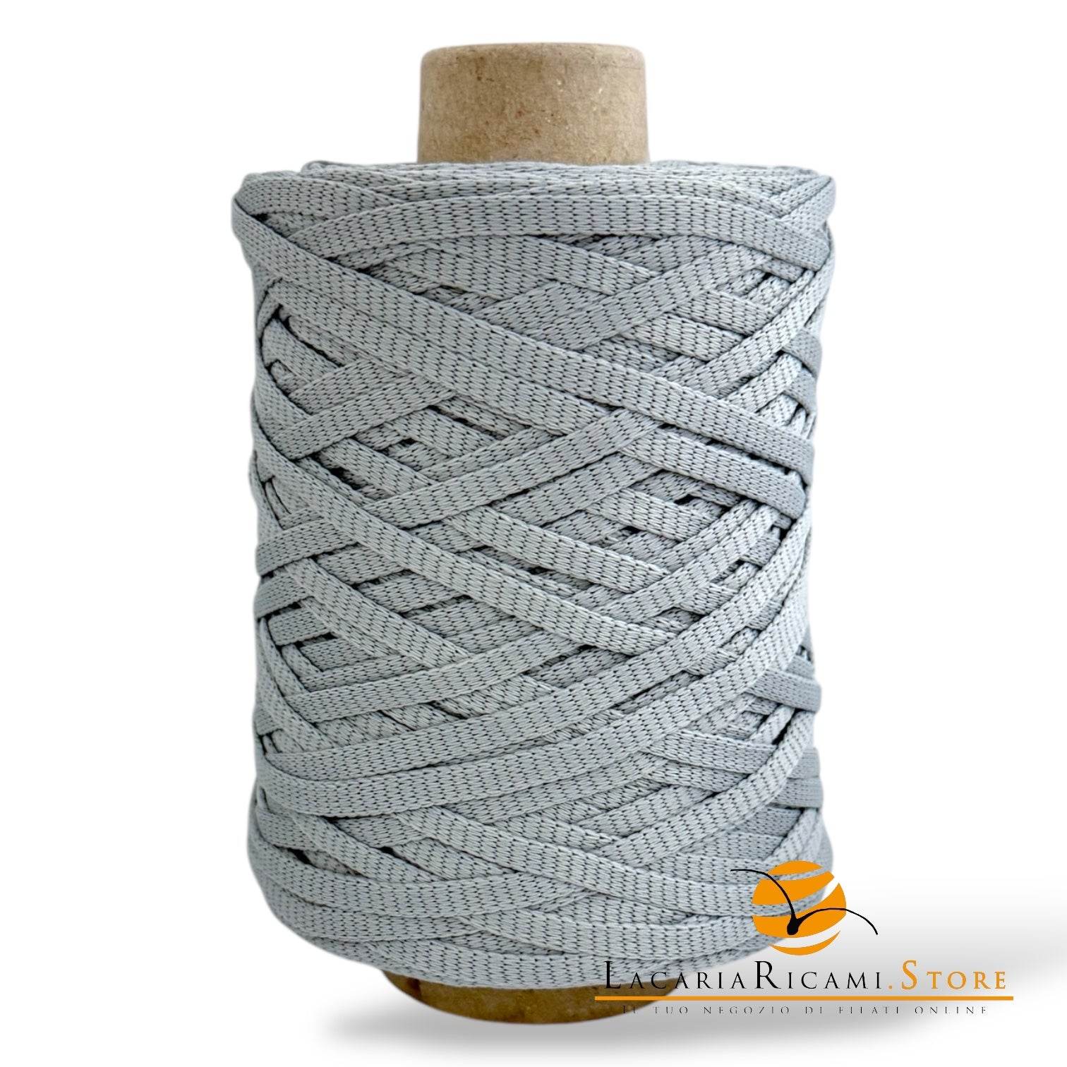 Fettuccia SHOPPER 100% Nylon - Silke - ARGENTO - LacariaRicami.Store