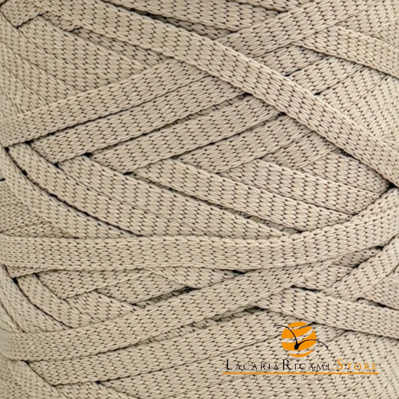 Fettuccia SHOPPER 100% Nylon - Silke - SABBIA - LacariaRicami.Store