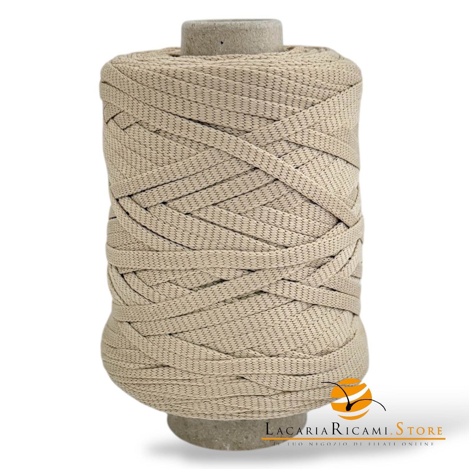 Fettuccia SHOPPER 100% Nylon - Silke - SABBIA - LacariaRicami.Store