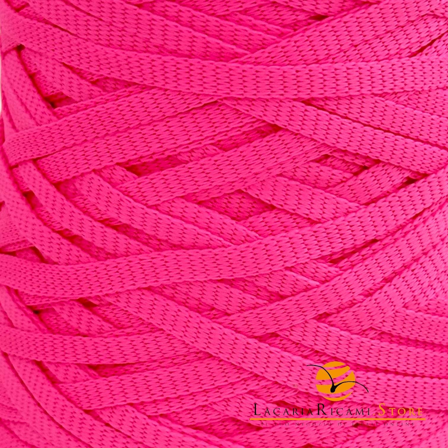 Fettuccia SHOPPER 100% Nylon - Silke - 16 - ROSA FLUO - LacariaRicami.Store