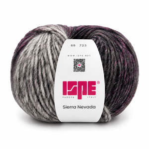 Lana SIERRA NEVADA - ISPE - Colore: 88 - GRIGIO VINACCIA MIX SFUMATO - by LacariaRicami.Store