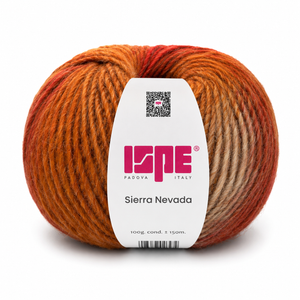 Lana SIERRA NEVADA - ISPE - Colore: 91 - ARANCIO MATTONE MIX SFUMATO - by LacariaRicami.Store