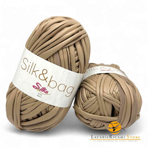 Fettuccia SILK&BAG PELLE (Eco Pelle) - Silke 43 - BEIGE - LacariaRicami.Store