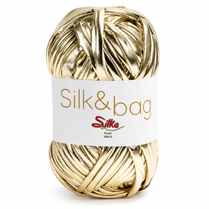 Fettuccia SILK&BAG - Silke - Colore: 0020M - ORO CHIARO - by LacariaRicami.Store