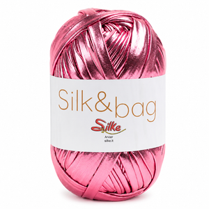 Fettuccia SILK&BAG - Silke - Colore: 0022M - ROSA - by LacariaRicami.Store