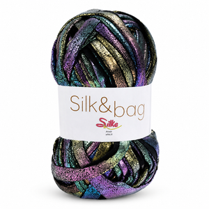Fettuccia SILK&BAG MADREPERLA - Silke - Colore: 0019 - MULTICOLOR SCURO - by LacariaRicami.Store