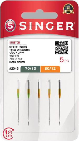 AGHI Singer per Macchina da Cucire 70 10-80 12 - LacariaRicami.Store