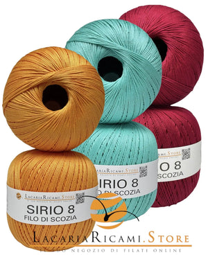 Cotone Filo Di Scozia SIRIO 8 - LacariaRicami.Store - - LacariaRicami.Store