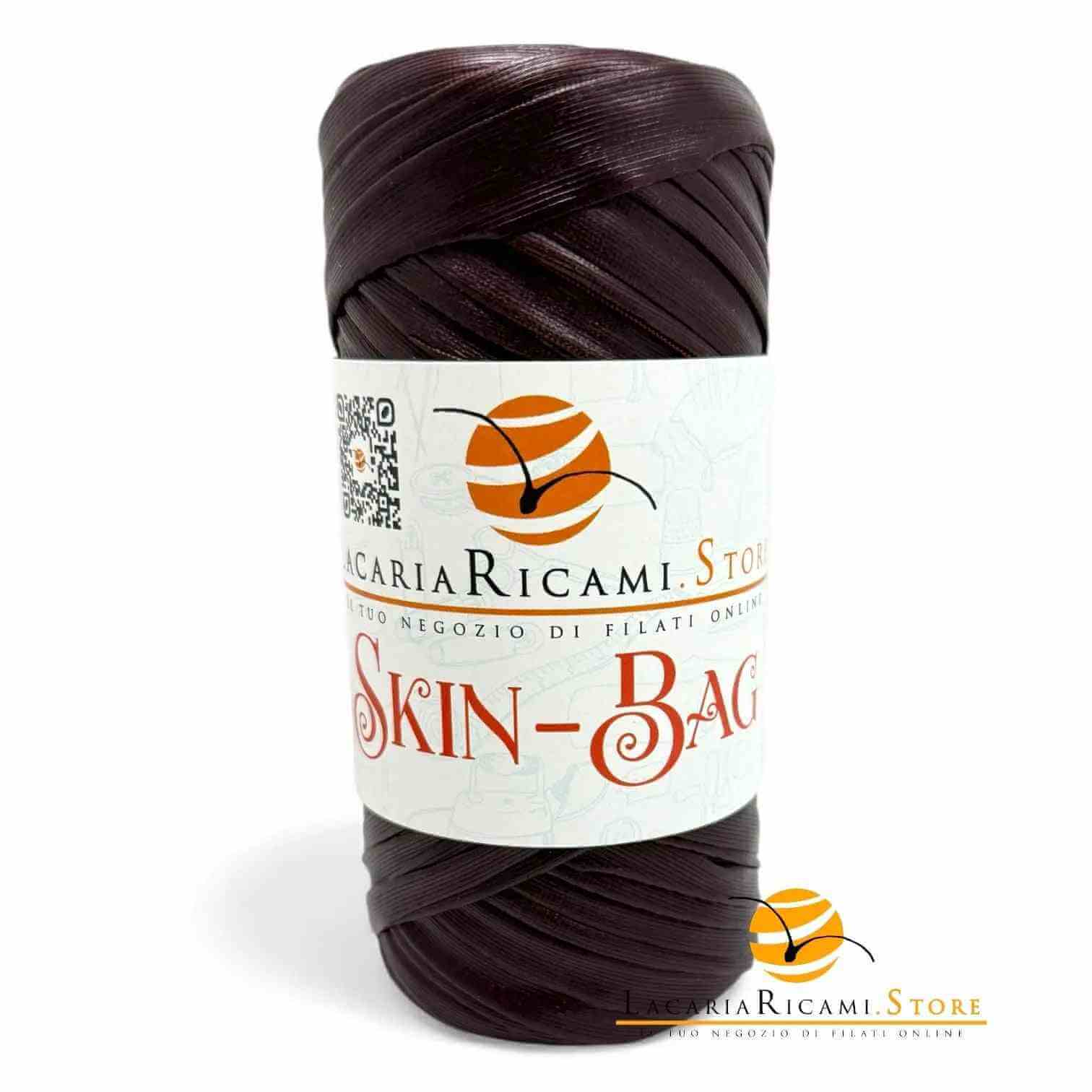 Fettuccia Skin-Bag (Eco Pelle) - LacariaRicami.Store - Colore: BORGOGNA - by LacariaRicami.Store