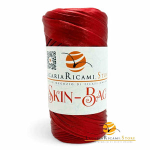 Fettuccia Skin-Bag (Eco Pelle) - LacariaRicami.Store - Colore: ROSSO - by LacariaRicami.Store