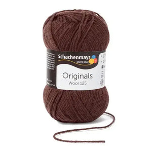 Lana WOOL 125 - Schachenmayr - Colore: 00112 - CAFFÉ - by LacariaRicami.Store