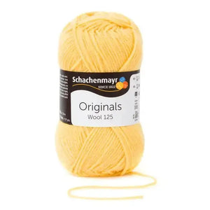 Lana WOOL 125 - Schachenmayr - Colore: 00120 - SOLE - by LacariaRicami.Store