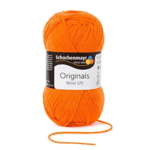 Lana WOOL 125 - Schachenmayr - Colore: 00125 - ARANCIONE - by LacariaRicami.Store