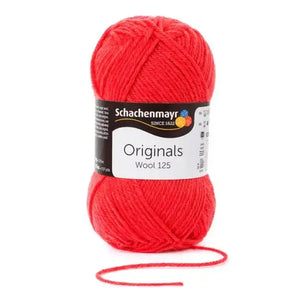 Lana WOOL 125 - Schachenmayr - Colore: 00129 - ARAGOSTA - by LacariaRicami.Store