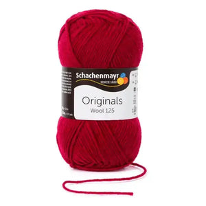 Lana WOOL 125 - Schachenmayr - Colore: 00132 - BORGOGNA - by LacariaRicami.Store
