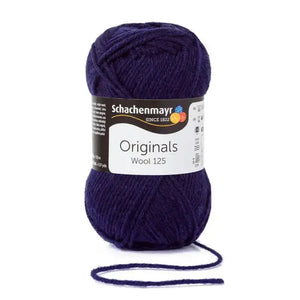 Lana WOOL 125 - Schachenmayr - Colore: 00150 - MARINO - by LacariaRicami.Store