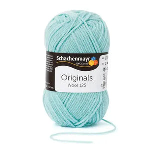 Lana WOOL 125 - Schachenmayr - Colore: 00164 - MENTA GHIACCIATA - by LacariaRicami.Store