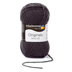 Lana WOOL 125 - Schachenmayr - Colore: 00198 - ANTRACITE - by LacariaRicami.Store