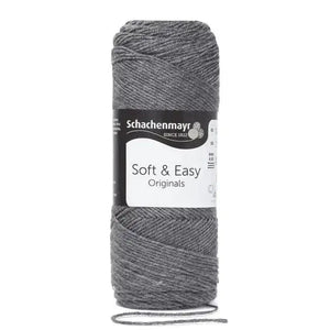 Lana SOFT & EASY - Schachenmayr - Colore: 00092 - Grigio medio mix - by LacariaRicami.Store