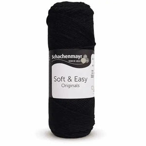 Lana SOFT & EASY - Schachenmayr - Colore: 00099 - Nero - by LacariaRicami.Store