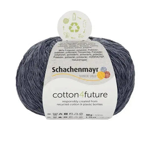 Cotone COTTON4FUTURE - Schachenmayr - Colore: 00050 - Indigo - by LacariaRicami.Store