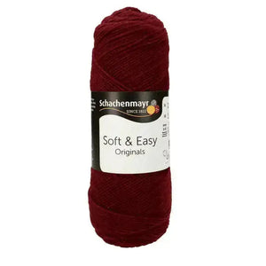 Lana SOFT & EASY - Schachenmayr - Colore: 00032 - Bordeaux - by LacariaRicami.Store