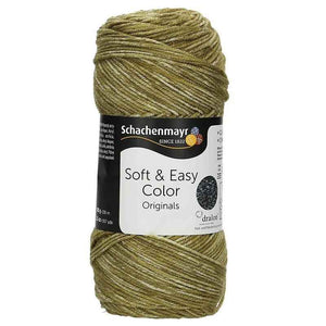Lana SOFT&EASY COLOR - Schachenmayr - Colore: 00084 - Khaki color - by LacariaRicami.Store