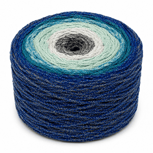Cordino Soft Cake Lurex - Colore: 93 - OCEANO STELLATO - by LacariaRicami.Store