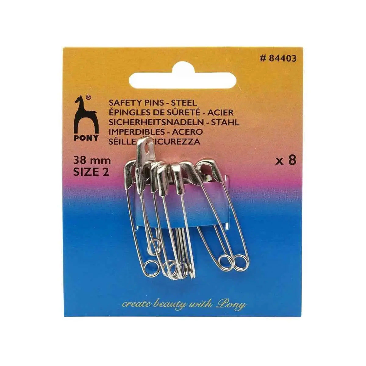 SPILLE Di Sicurezza In ACCIAIO - Pony - - LacariaRicami.Store