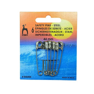 SPILLE Di Sicurezza In ACCIAIO - Pony - Colore: MIS. 3 - 44mm x 6 PZ - by LacariaRicami.Store