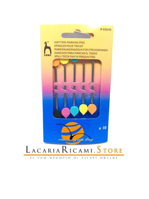 SPILLI Marcatori Per Aguglieria Col. Assortiti - Pony - Colore: - by LacariaRicami.Store