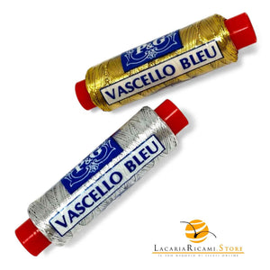 Spoletta LAMÉ - Vascello: Viscosa e PL Metal - 91 m - LacariaRicami.Store