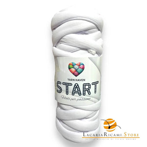 TUBOLARE Start - YARN HAVEN - Colore: 01 - BIANCO - by LacariaRicami.Store