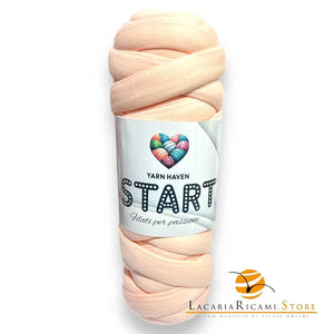 TUBOLARE Start - YARN HAVEN - Colore: 10 - ROSA PESCA - by LacariaRicami.Store