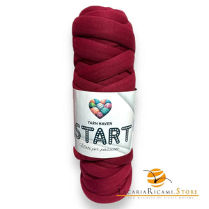 TUBOLARE Start - YARN HAVEN - Colore: 14 - BORDEAUX - by LacariaRicami.Store